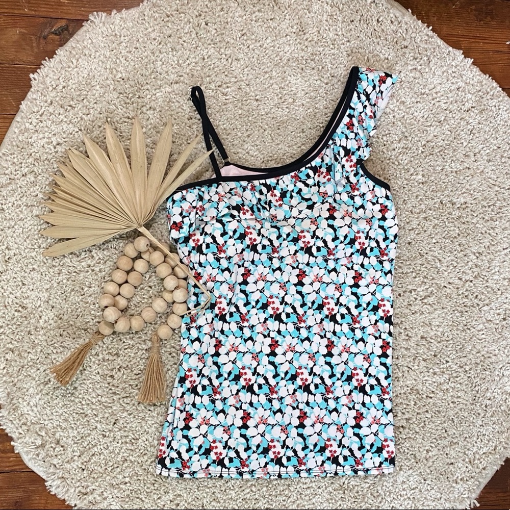 Lime Ricki Tankini Modest Swim Top